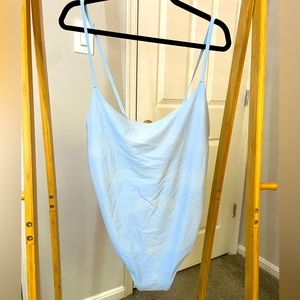 Aerie. Swimwear. Light Blue. One Piece.